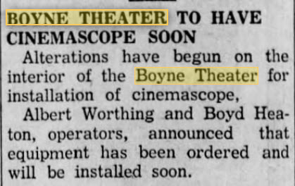 Boyne Cinema - 07 FEB 1955 ARTICLE ON SCOPE